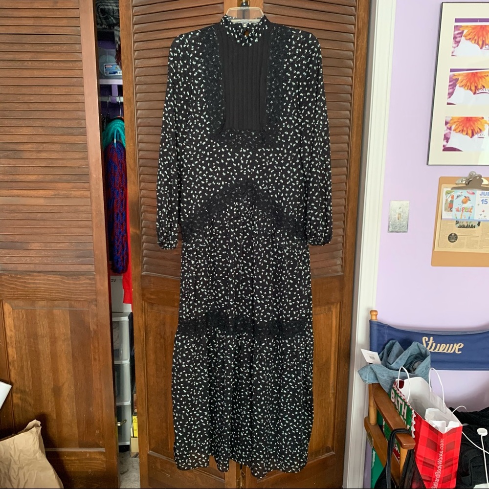 High neck maxi dress